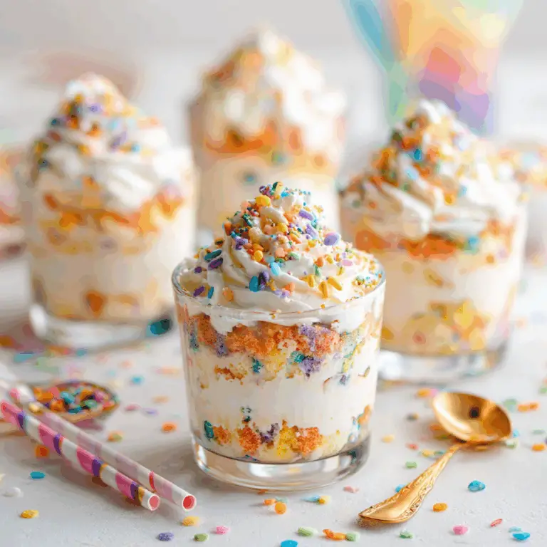 No-Bake Funfetti Cheesecake Cups