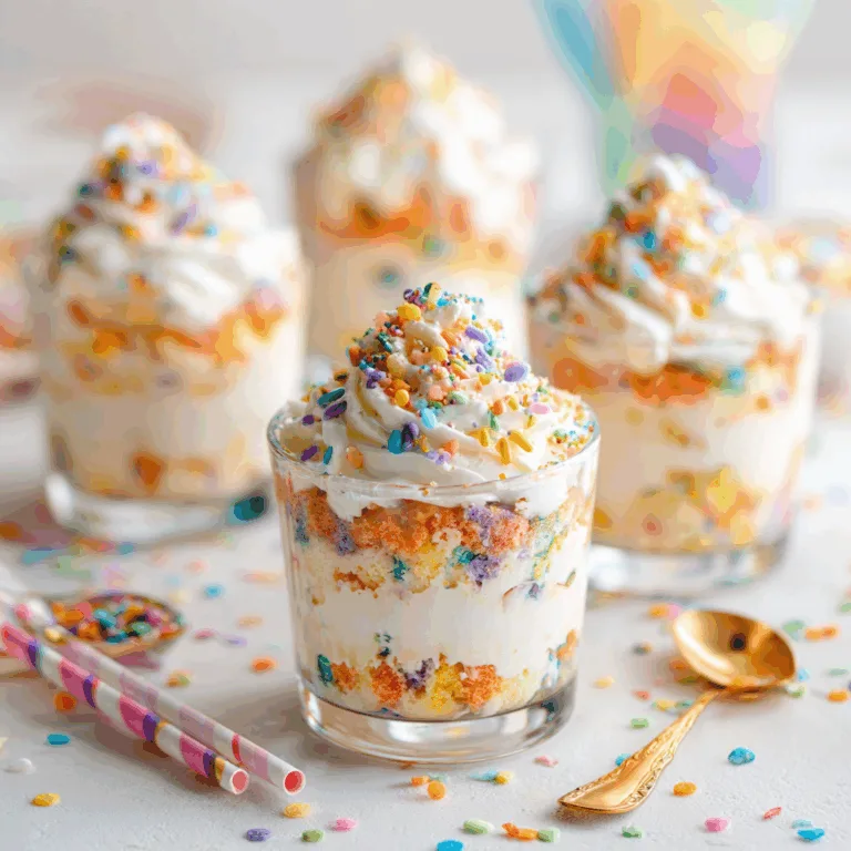 No-Bake Funfetti Cheesecake Cups