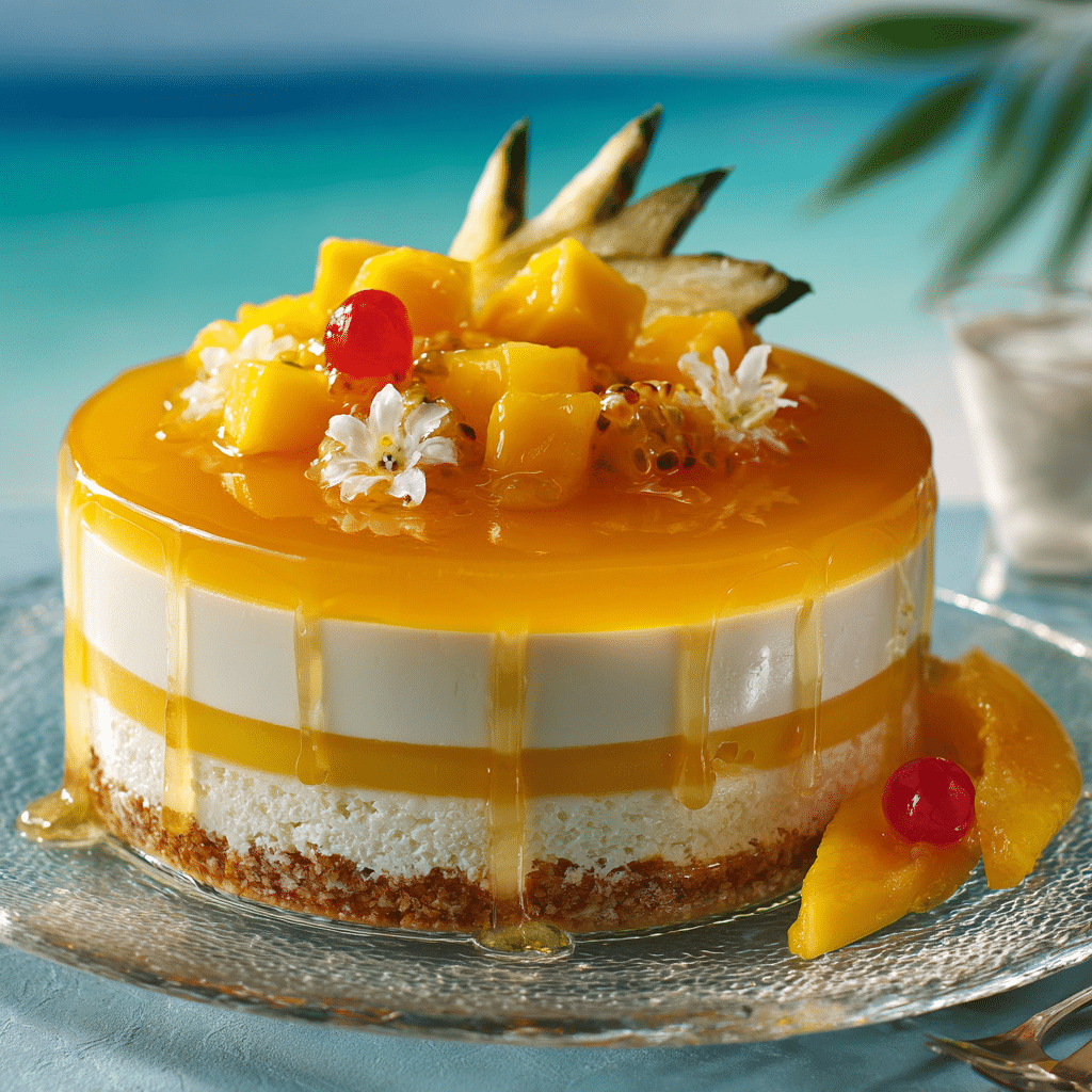 Mango Panna Cotta Cake