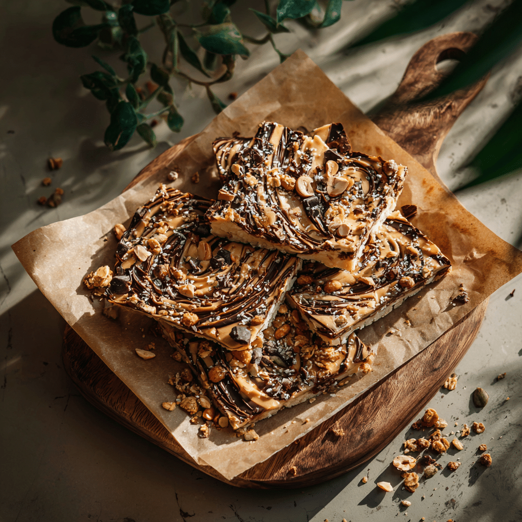 Peanut Butter Rice Cake Bark
