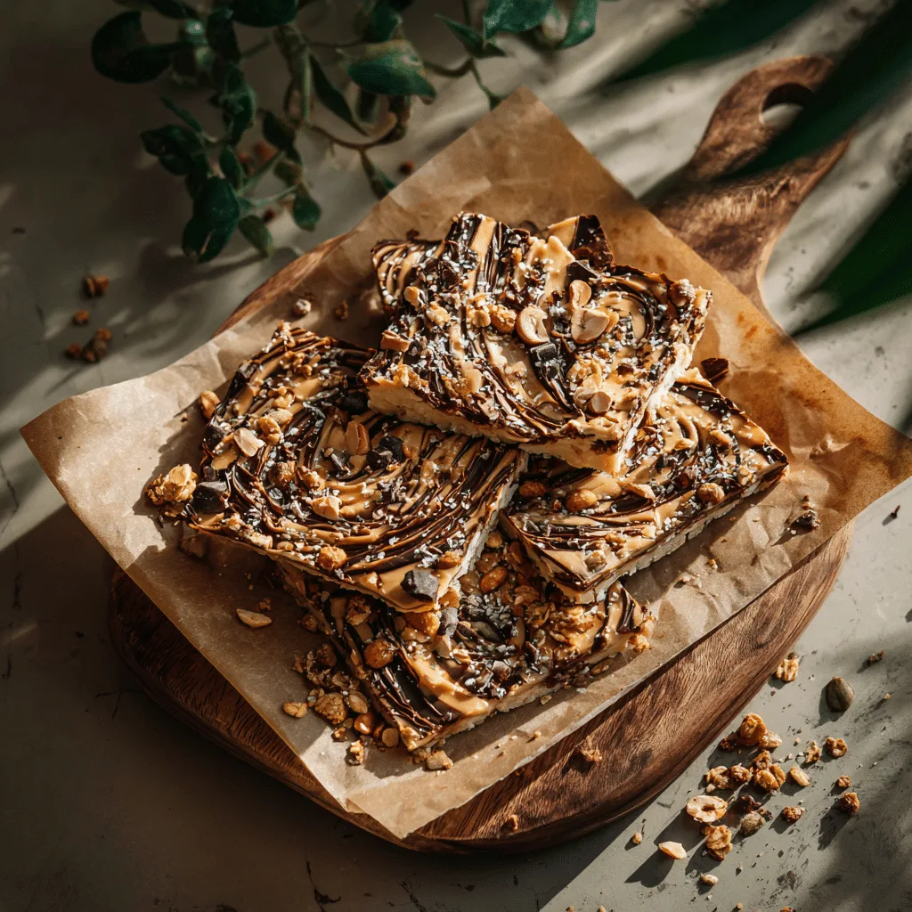 Peanut Butter Rice Cake Bark