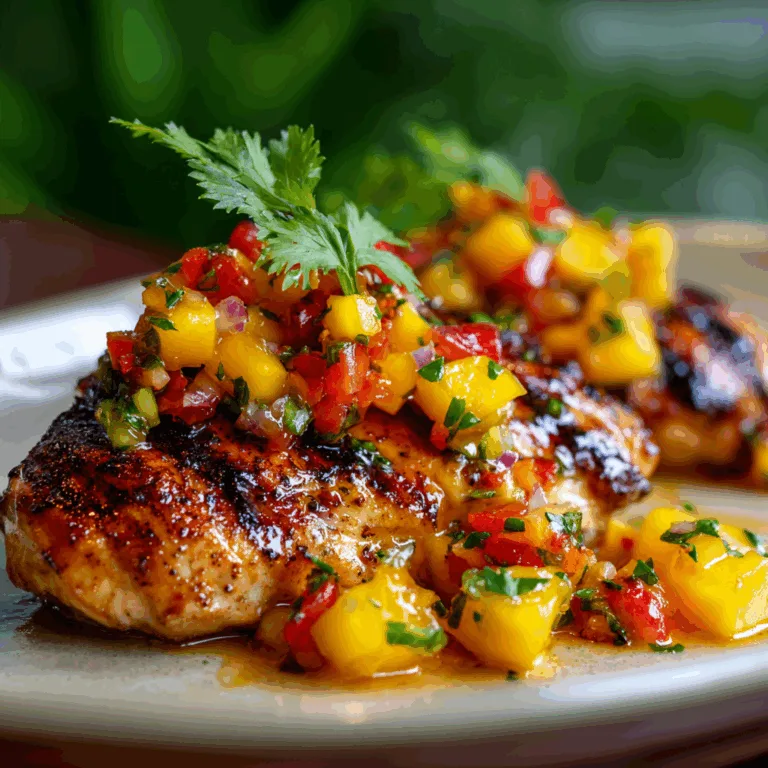 Grilled Chicken with Mango Salsa