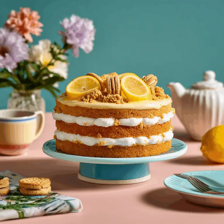 Lemon Raspberry Cookies & Cream Cake