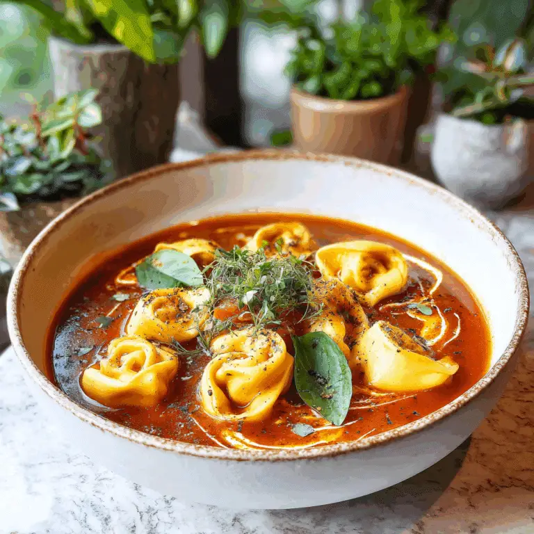 Tomato Tortellini Soup