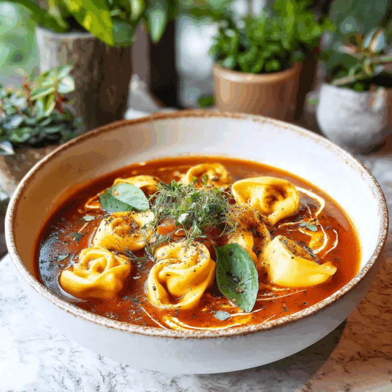 Tomato Tortellini Soup