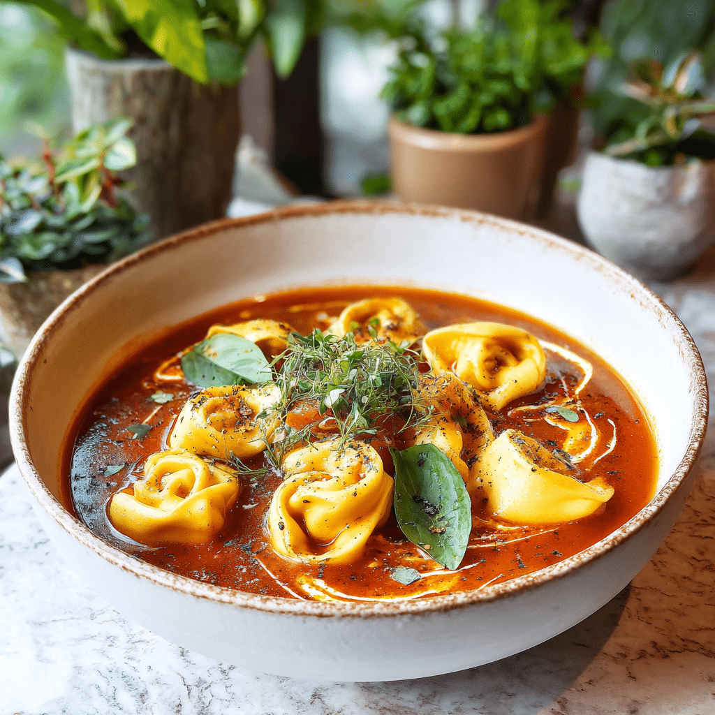 Tomato Tortellini Soup