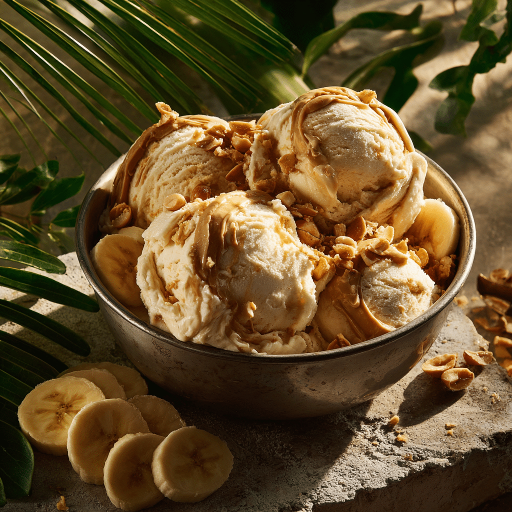 Banana Peanut Butter Ice Cream