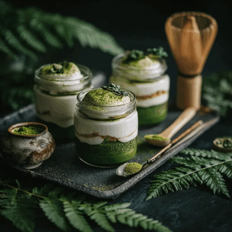 Matcha Tiramisu Jars