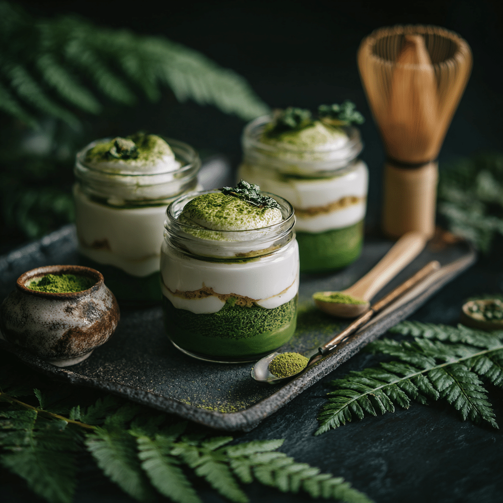 Matcha Tiramisu Jars