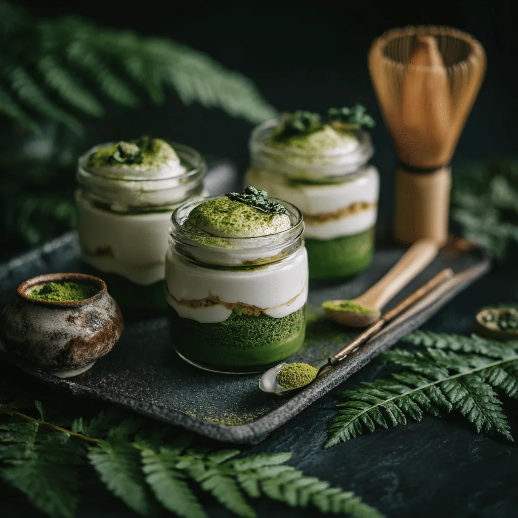 Matcha Tiramisu Jars