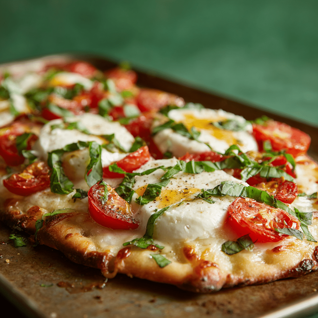 Quick Flatbread Pizza Margherita