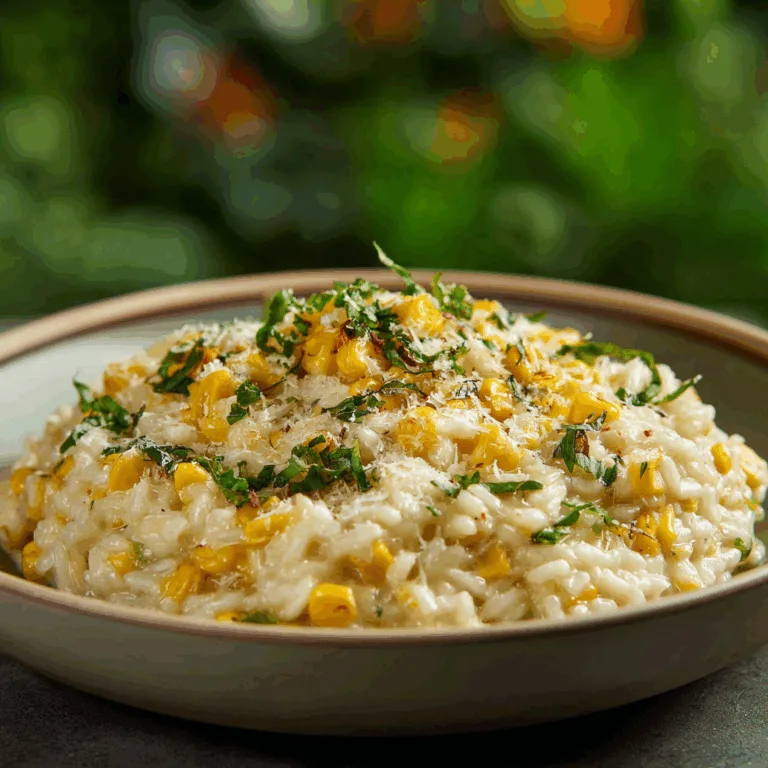 Sweet Corn Risotto