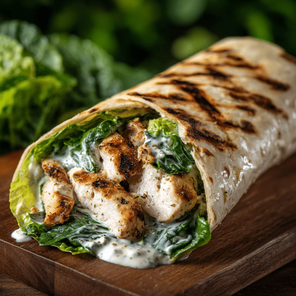 Chicken Caesar Wraps