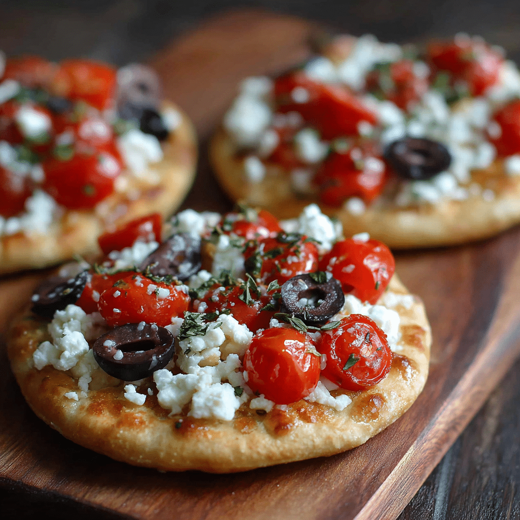 Greek Pita Pizzas