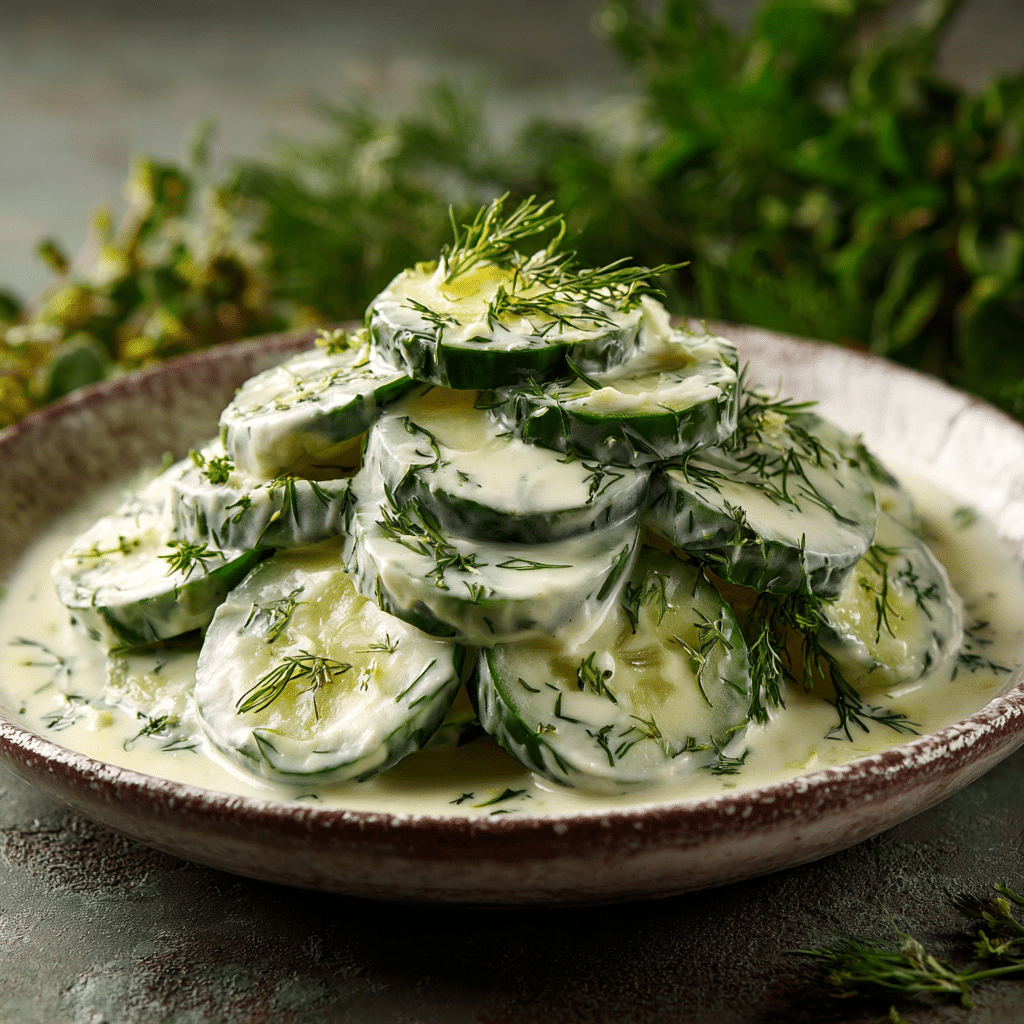 Creamy Cucumber Dill Salad