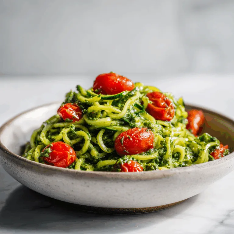 Pesto Zucchini Noodles