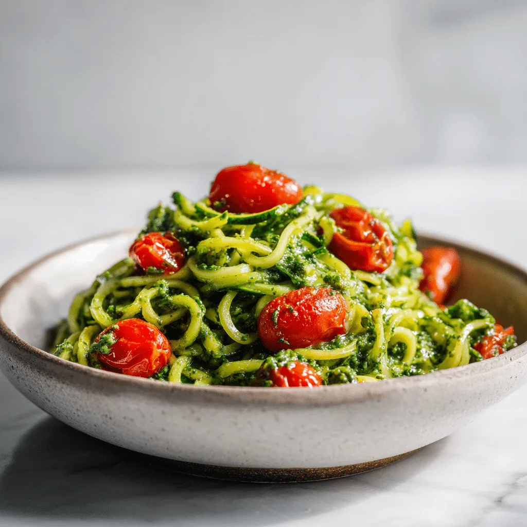 Pesto Zucchini Noodles