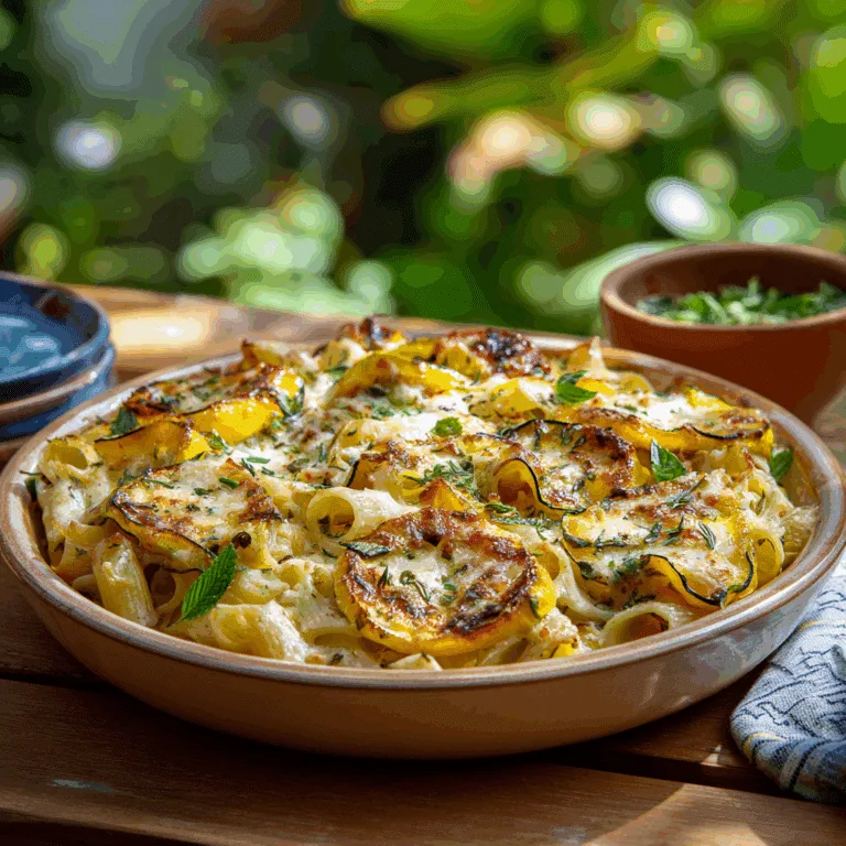 Summer Squash and Pasta Bake