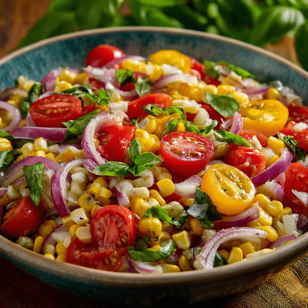 Fresh Corn and Tomato Salad