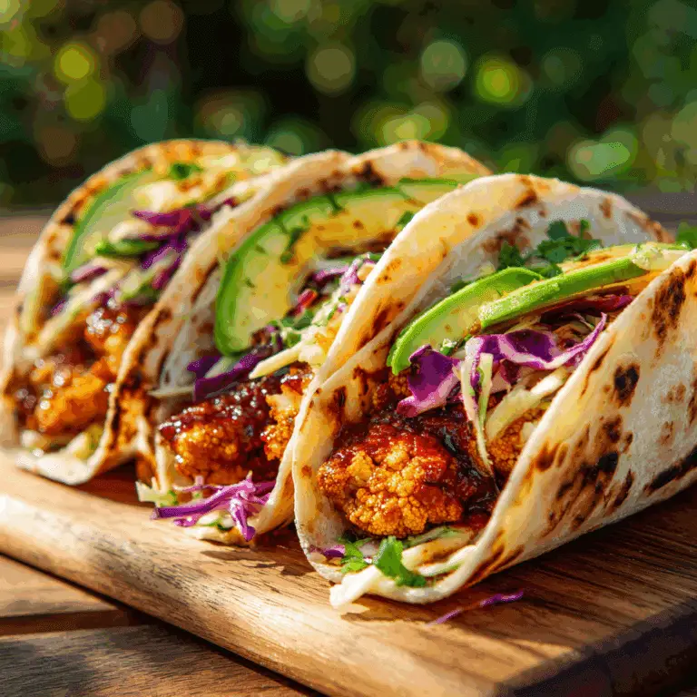 BBQ Cauliflower Tacos