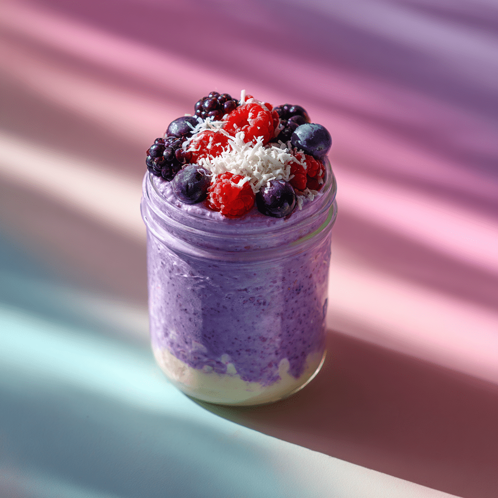 Ube Cheesecake Overnight Oats