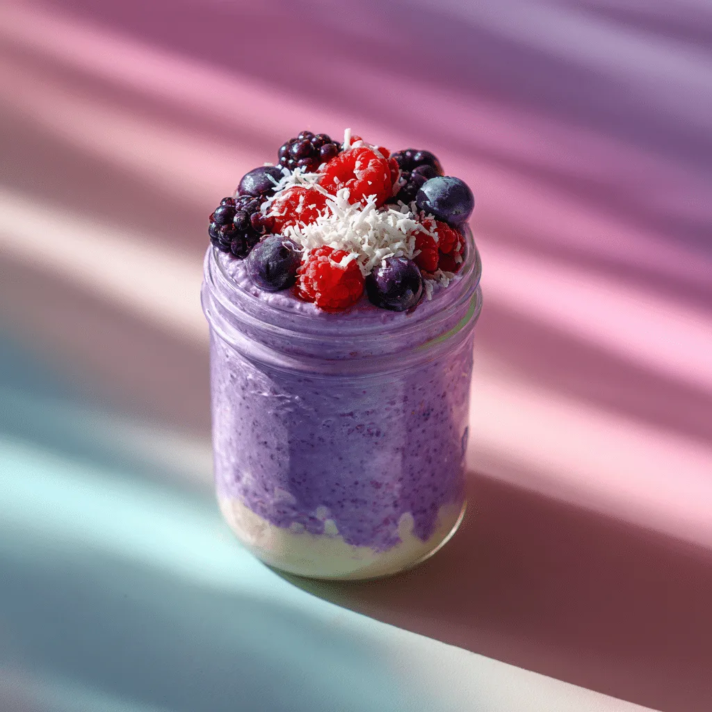 Ube Cheesecake Overnight Oats
