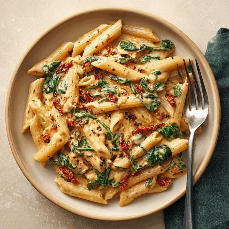 Creamy Sun-Dried Tomato Vegan Pasta