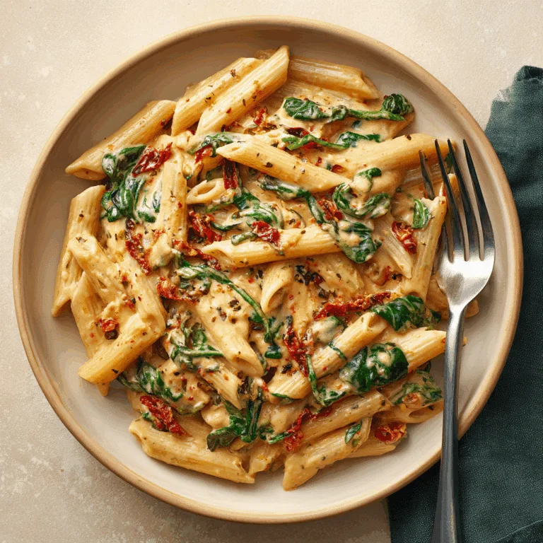 Creamy Sun-Dried Tomato Vegan Pasta