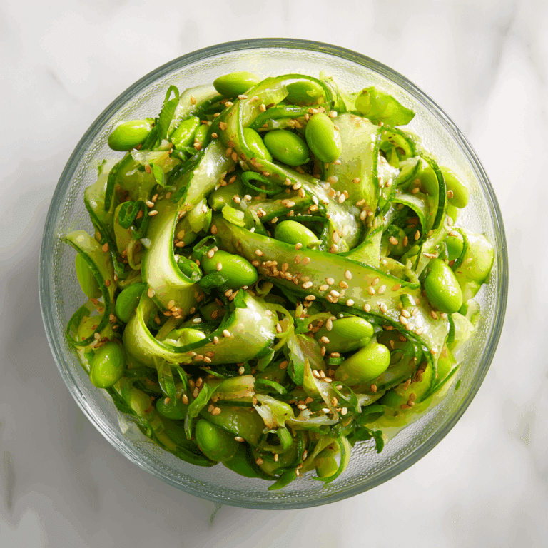 Delicious Cucumber Edamame Salad in 15 Minutes!