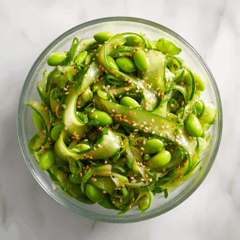 Delicious Cucumber Edamame Salad in 15 Minutes!