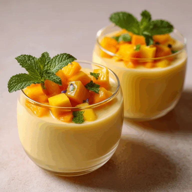 Dairy-Free Mango Panna Cotta
