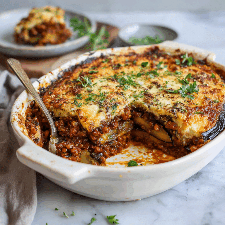 Greek Moussaka (Plant‑Based)