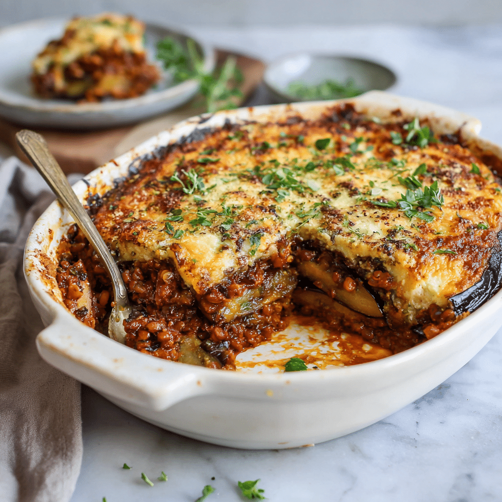 Greek Moussaka (Plant‑Based)