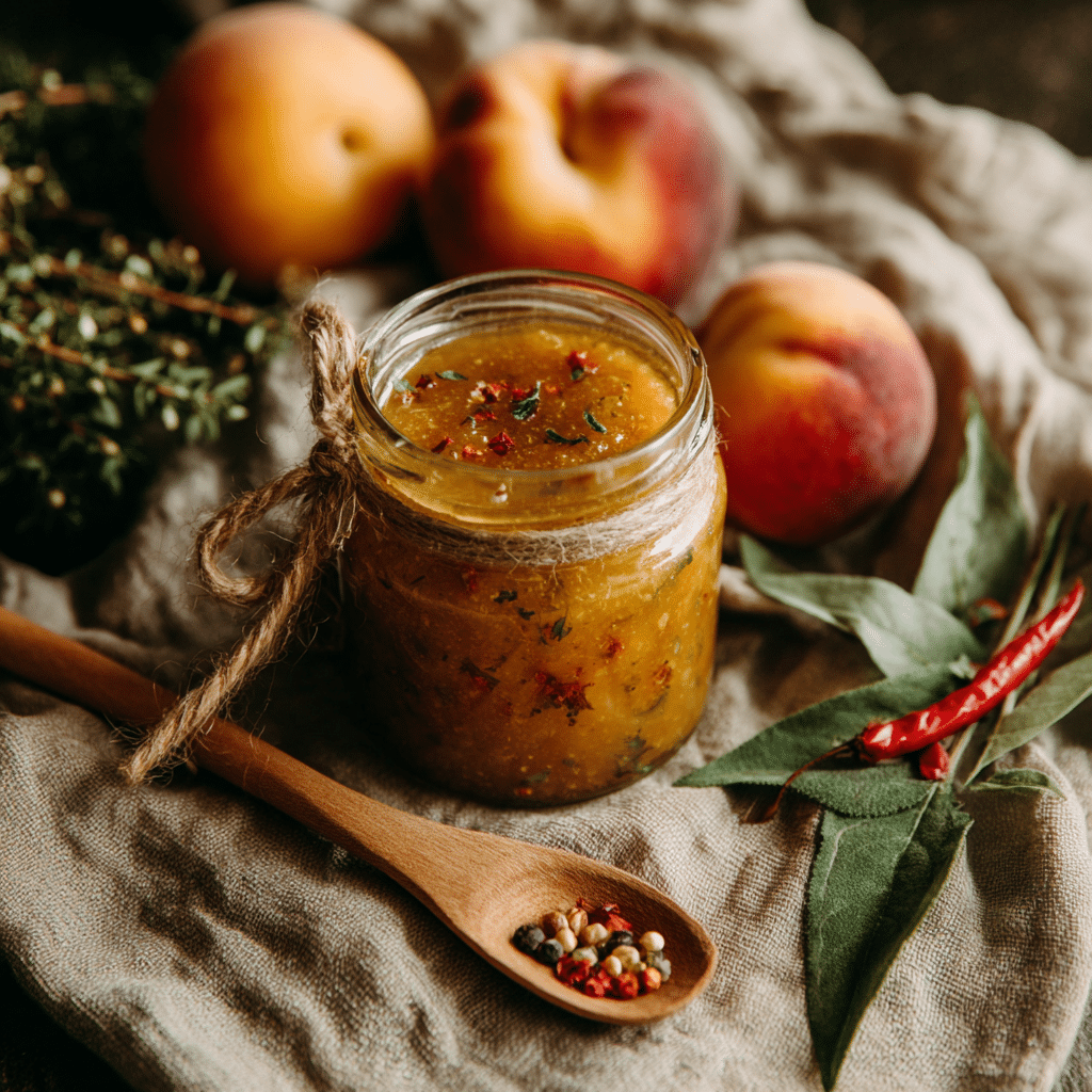 Peach chutney