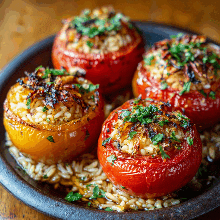 Greek Stuffed Tomatoes (Gemista)