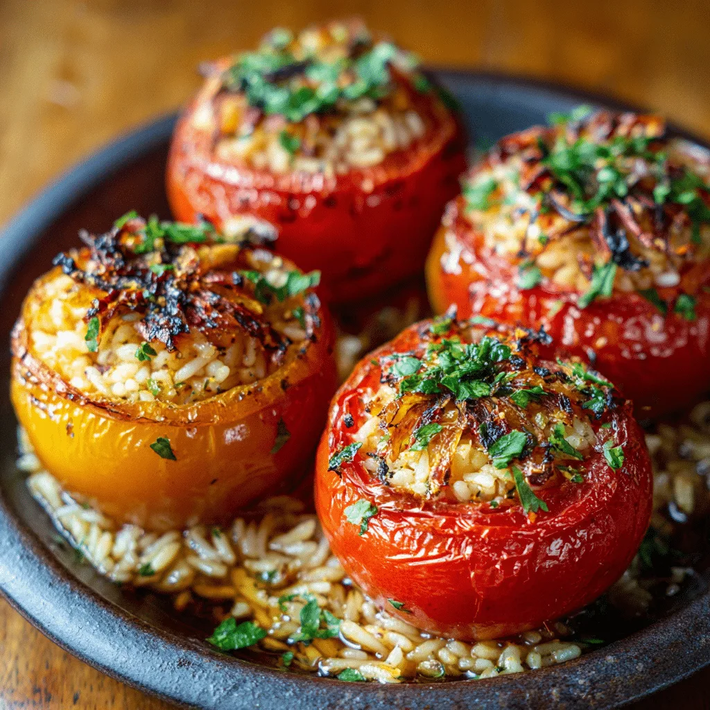 Greek Stuffed Tomatoes (Gemista)