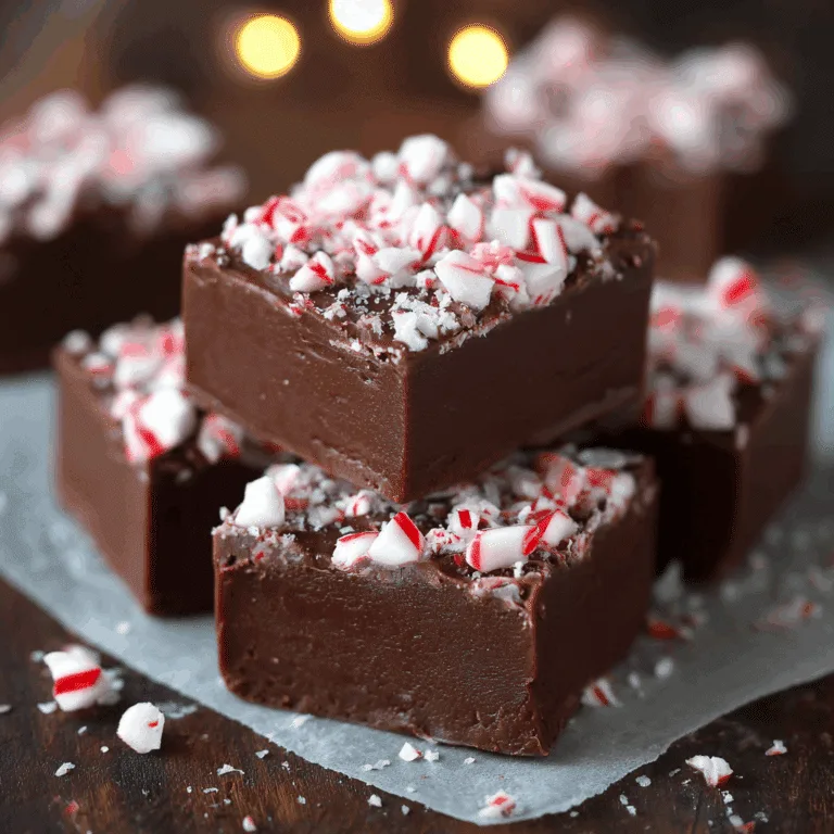 Peppermint Crunch Fudge