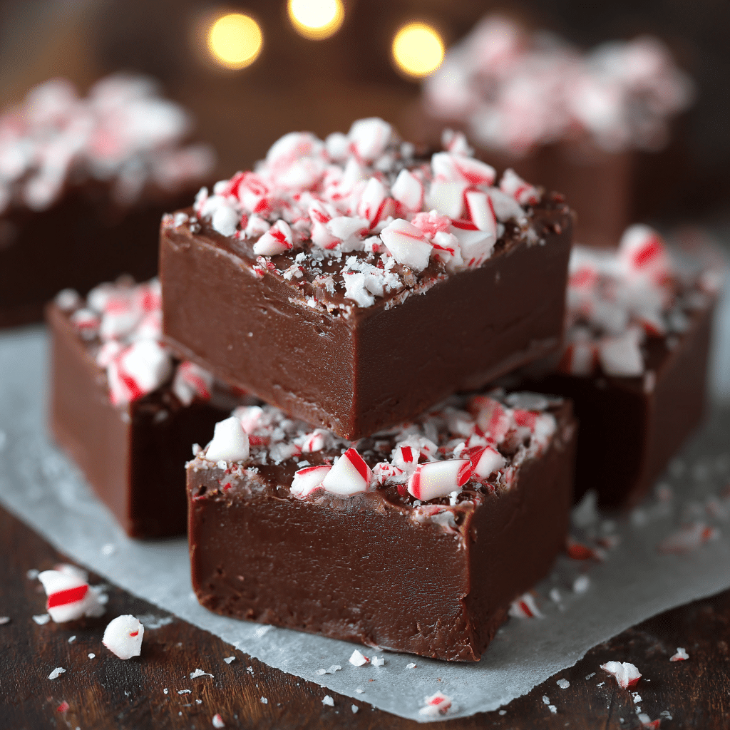 Peppermint Crunch Fudge