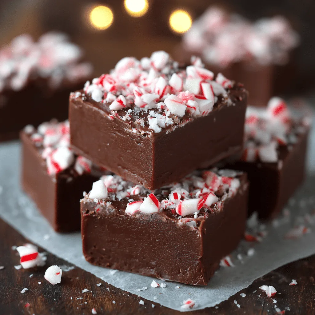 Peppermint Crunch Fudge