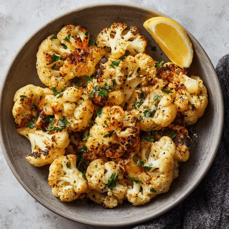 Greek-Style Roasted Cauliflower