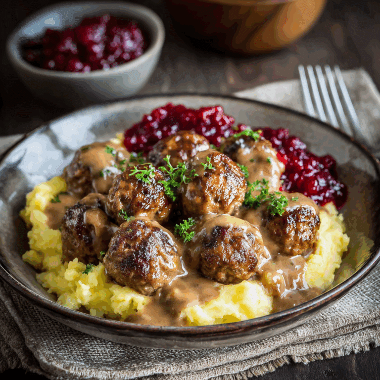 Swedish Meatballs: A Delicious & Cozy Dish