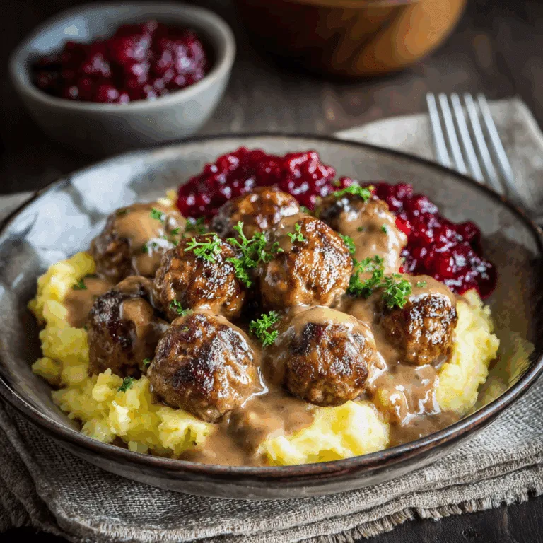 Swedish Meatballs: A Delicious & Cozy Dish