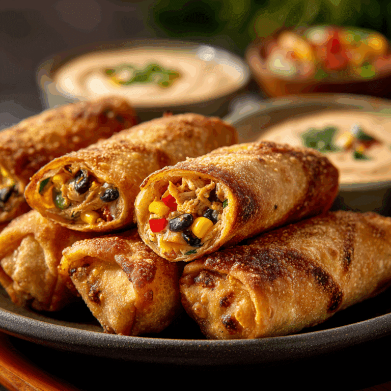 Tex‑Mex Egg Rolls