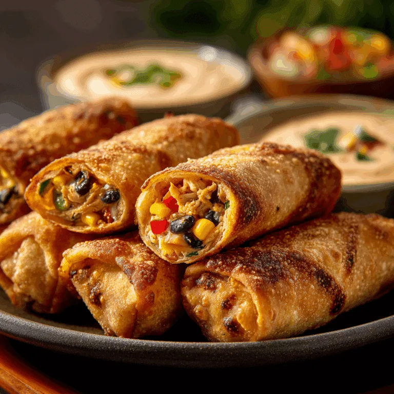 Tex‑Mex Egg Rolls