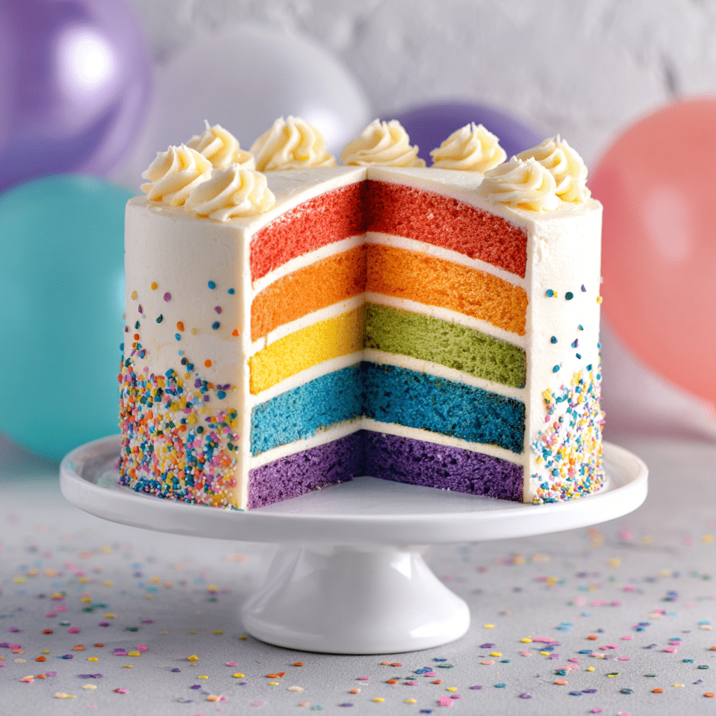 Rainbow Layer Cake