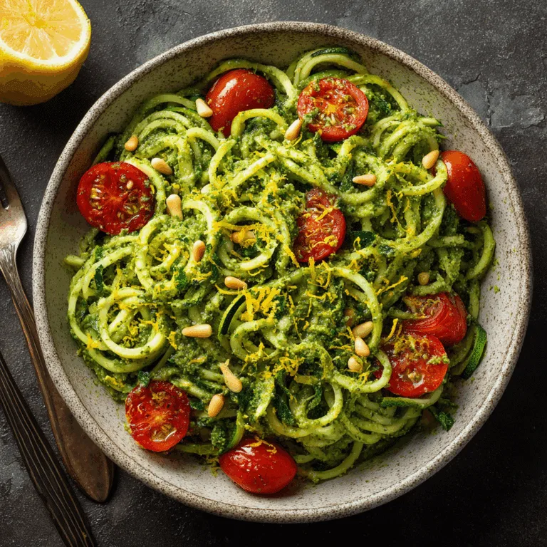 Zucchini Noodles with Pesto