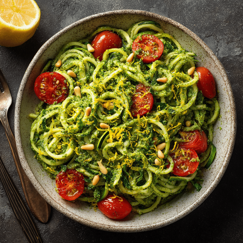 Zucchini Noodles with Pesto
