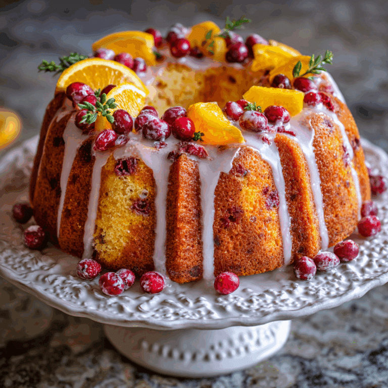 Cranberry Orange Bundt Cake