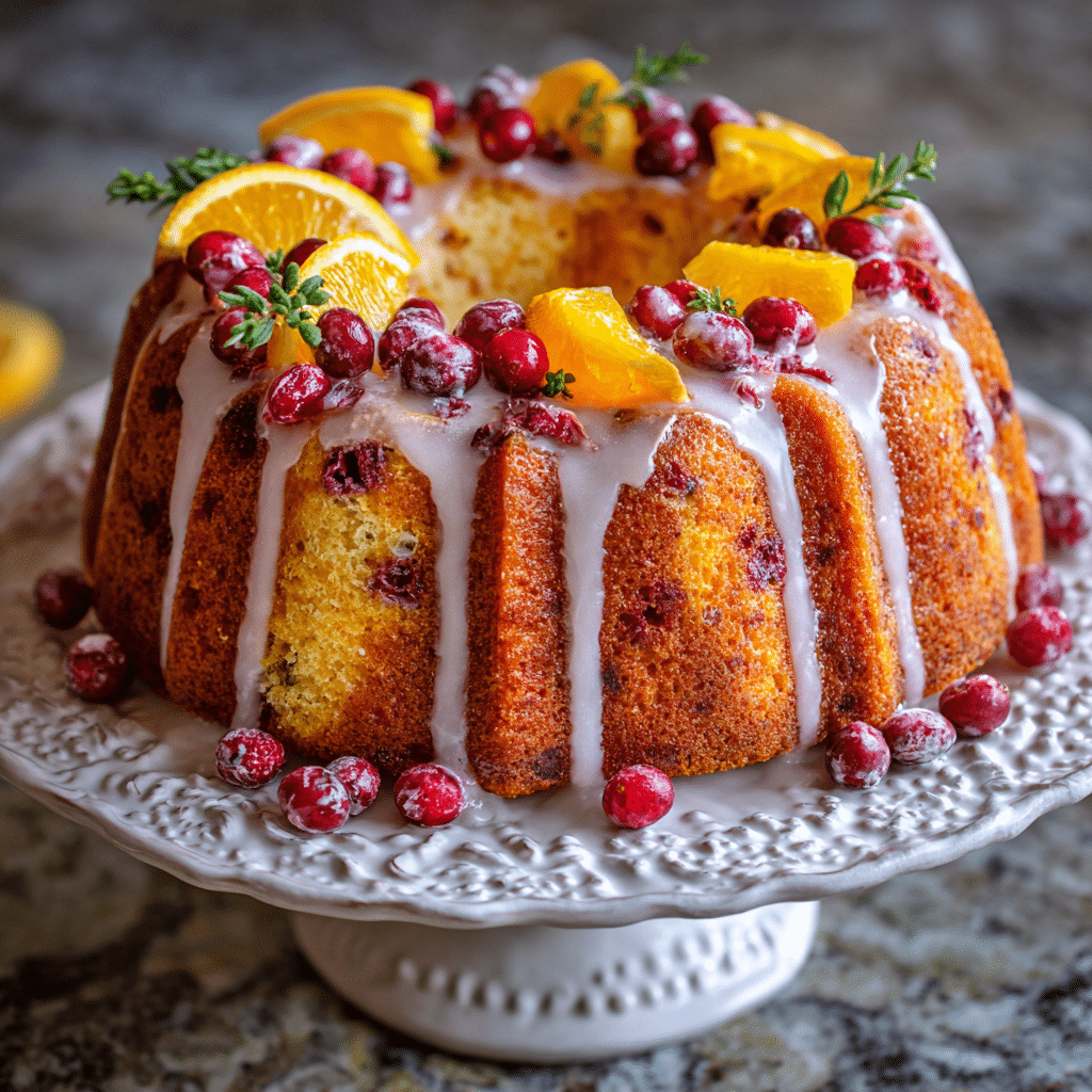 Cranberry Orange Bundt Cake