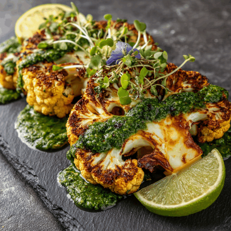 Cauliflower Steak with Chimichurri